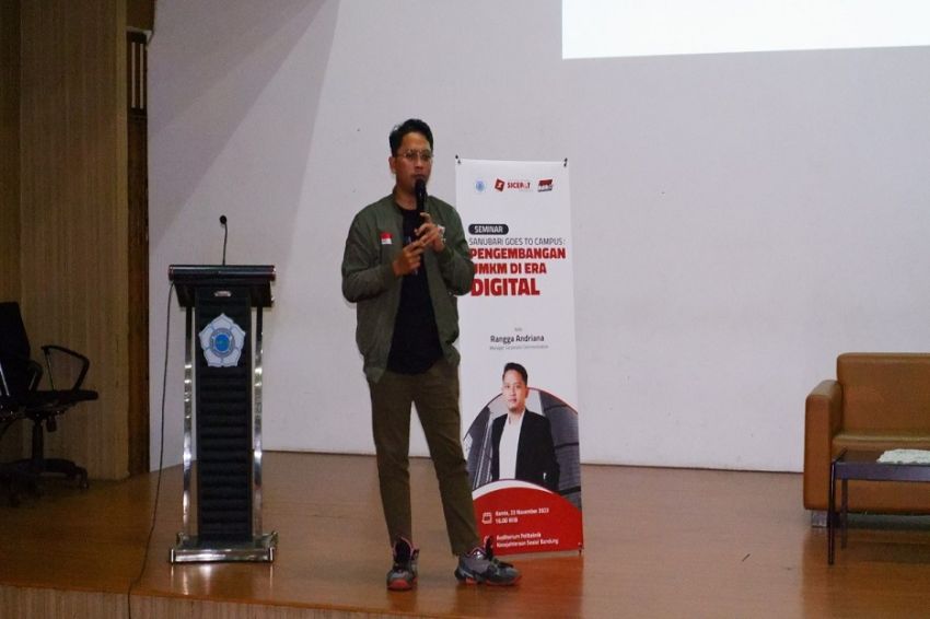 Gencarkan digitalisasi umkm program sanubari goes to campus sambangi poltekesos bandung per